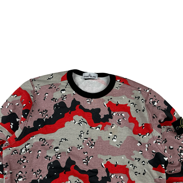 Stone Island 2020 Big Loom Camo Crewneck Sweatshirt - Medium
