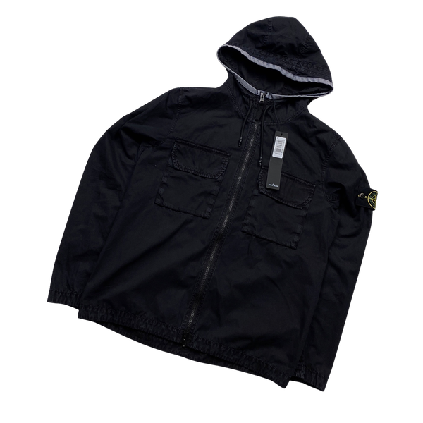 Stone Island 2022 Supima Cotton Hooded Overshirt - Small