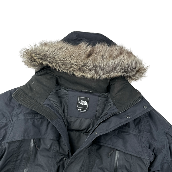 North Face Black Hyvent Mcmurdo Down Filled Long Parka Jacket - Small