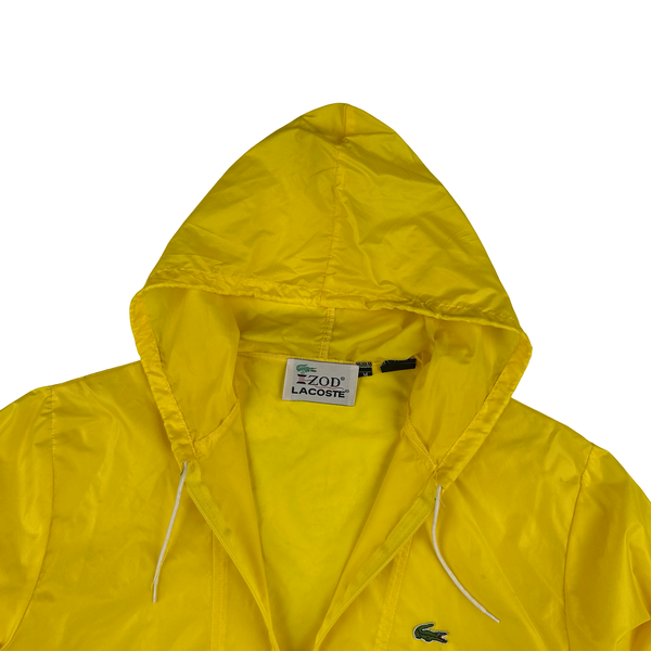 Lacoste IZOD Yellow Lightweight Smock Hooded Jacket - Medium