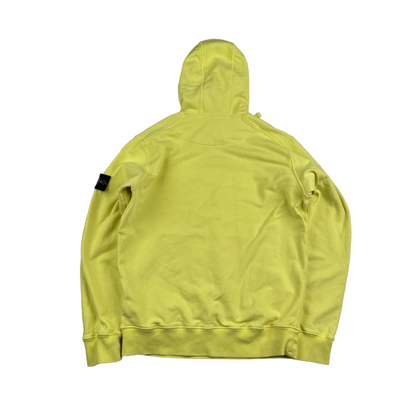 Stone Island 2020 Yellow Pullover Hoodie - Large