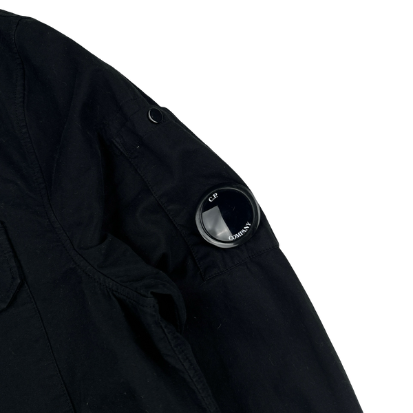 CP Company Black Cotton Lens View Overshirt - Medium