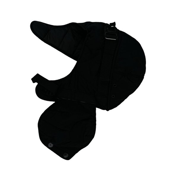 Stone Island 2022 Black Econyl Nylon Metal Face Cover Hat - Medium