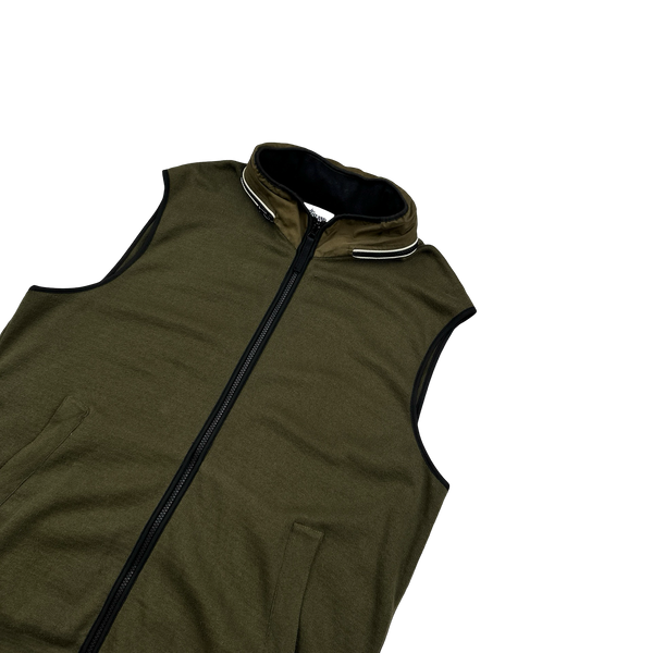 Stone Island 2013 Khaki Cotton Foldout Hood Gilet - 3XL