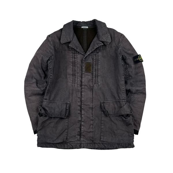 Stone Island 2006 Vintage Wool Lined Collared Jacket - Large