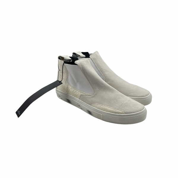 Stone Island Shadow Project White Chelsea Boots - UK 8
