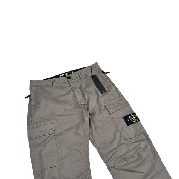 Stone Island 2024 Taupe Regular Fit Cargos - 31"