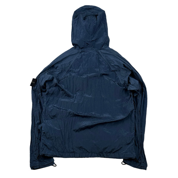 Stone Island 2014 Blue Nylon Metal Shimmer Jacket - Large