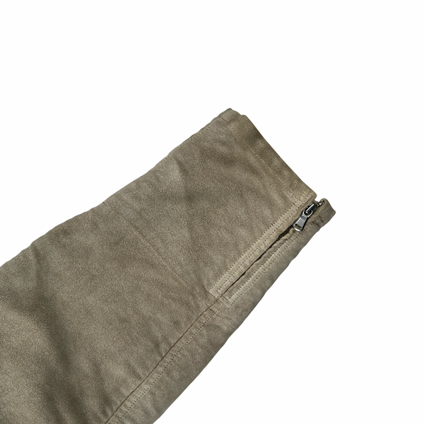 CP Company Beige Sherling Collar Moleskin Multi Pocket Goggle Jacket - XL