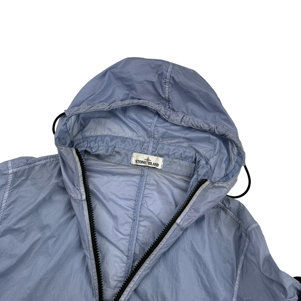Stone Island Violet Lamy Velour Hooded Jacket - Large