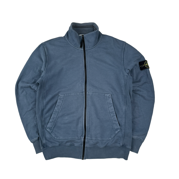 Stone Island 2016 Blue Zipped High Neck Jumper - XL