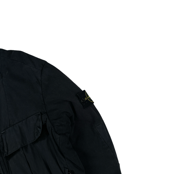Stone Island 2016 Jersey Shell Split Velvet Hood Jacket - Small