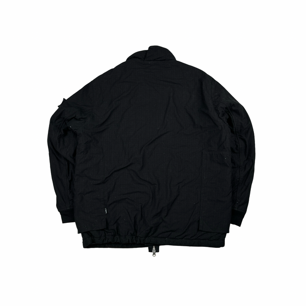 Stone Island 2019 Shadow Project Black Naslan Rip-Stop Quilted Jacket - Medium
