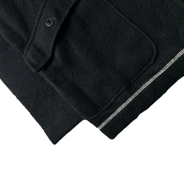 Stone Island Vintage Wool Contrast Stitch Collared Jacket - XL