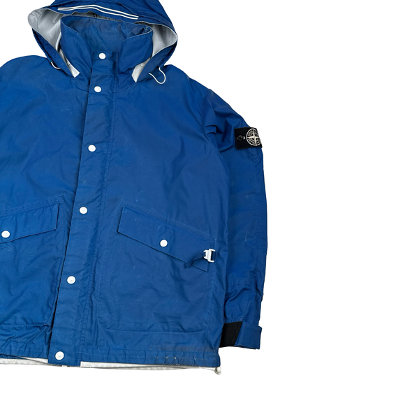 Stone Island 2011 Rare Archive Blue Reflective Jacket - XL