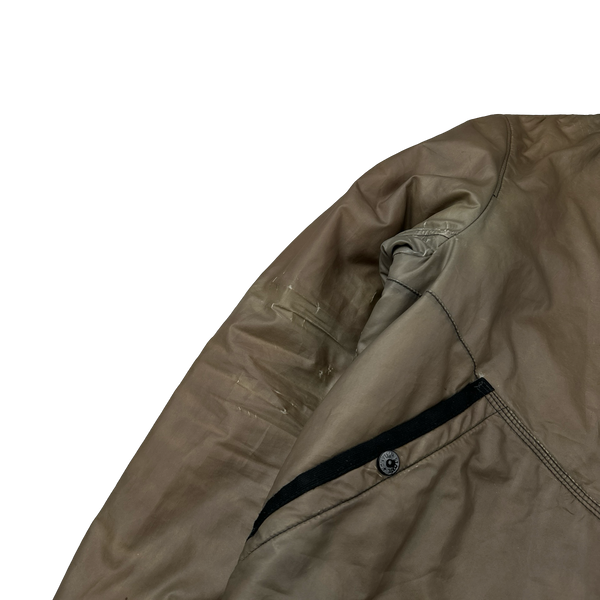 Stone Island 2012 Brown Thermo Reflective Padded Jacket - Large