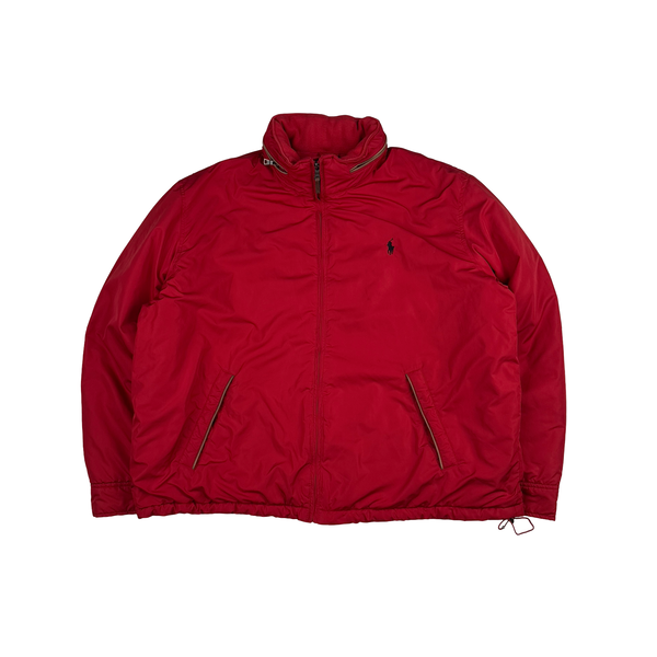 Ralph Lauren Red Harrington Quilted Bomber Jacket - XXL