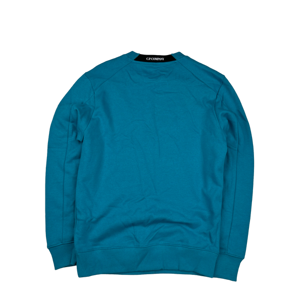 CP Company Blue Cotton Lens Viewer Crewneck - Small