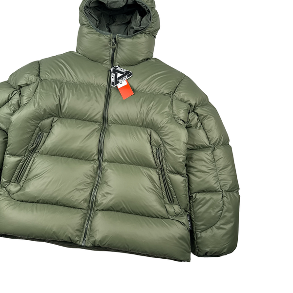 Palace 2024 Green Pertex Down Filled Blue Balaclava Puffer Jacket - Large