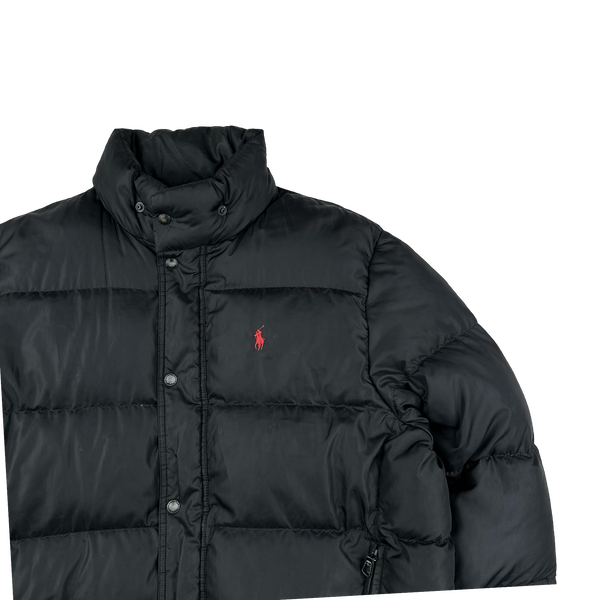 Ralph Lauren Black Down Puffer Jacket - Large