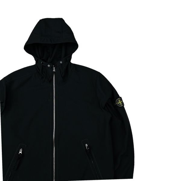Stone Island 2018 Black Light Soft Shell R Jacket - XL