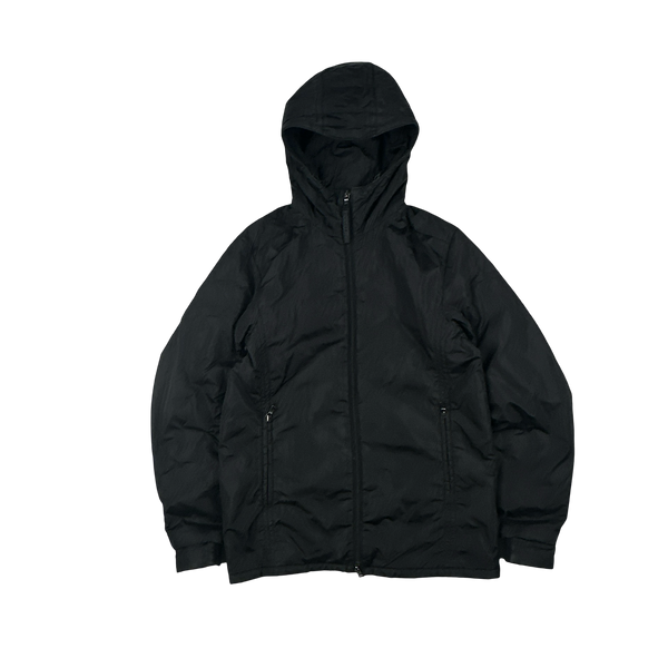 Prada Black Red Tab Packable Bag Nylon Windbreaker Jacket - Large