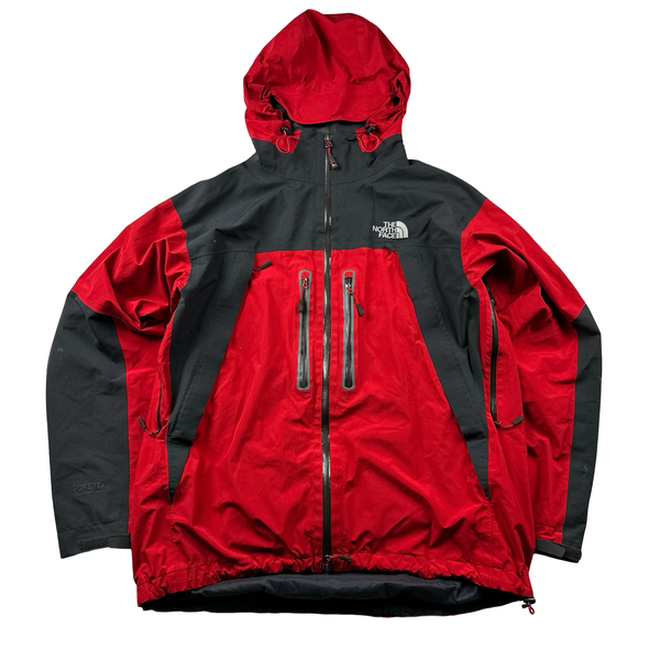 North Face Red Colour Block Summit Series Gore Tex Jacket - Large