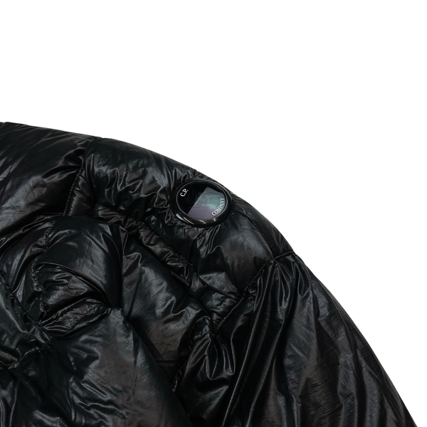 CP Company Black D D Shell Goggle Puffer Jacket - Age 14