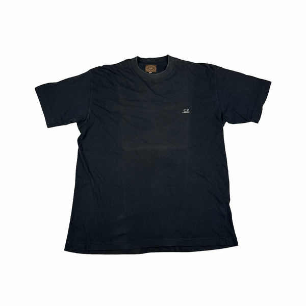 CP Company Vintage Cotton Black Spellout T Shirt - XL