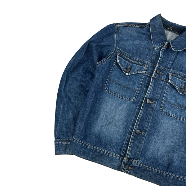 Stone Island Vintage Denims Mid Wash Denim Jacket - Large