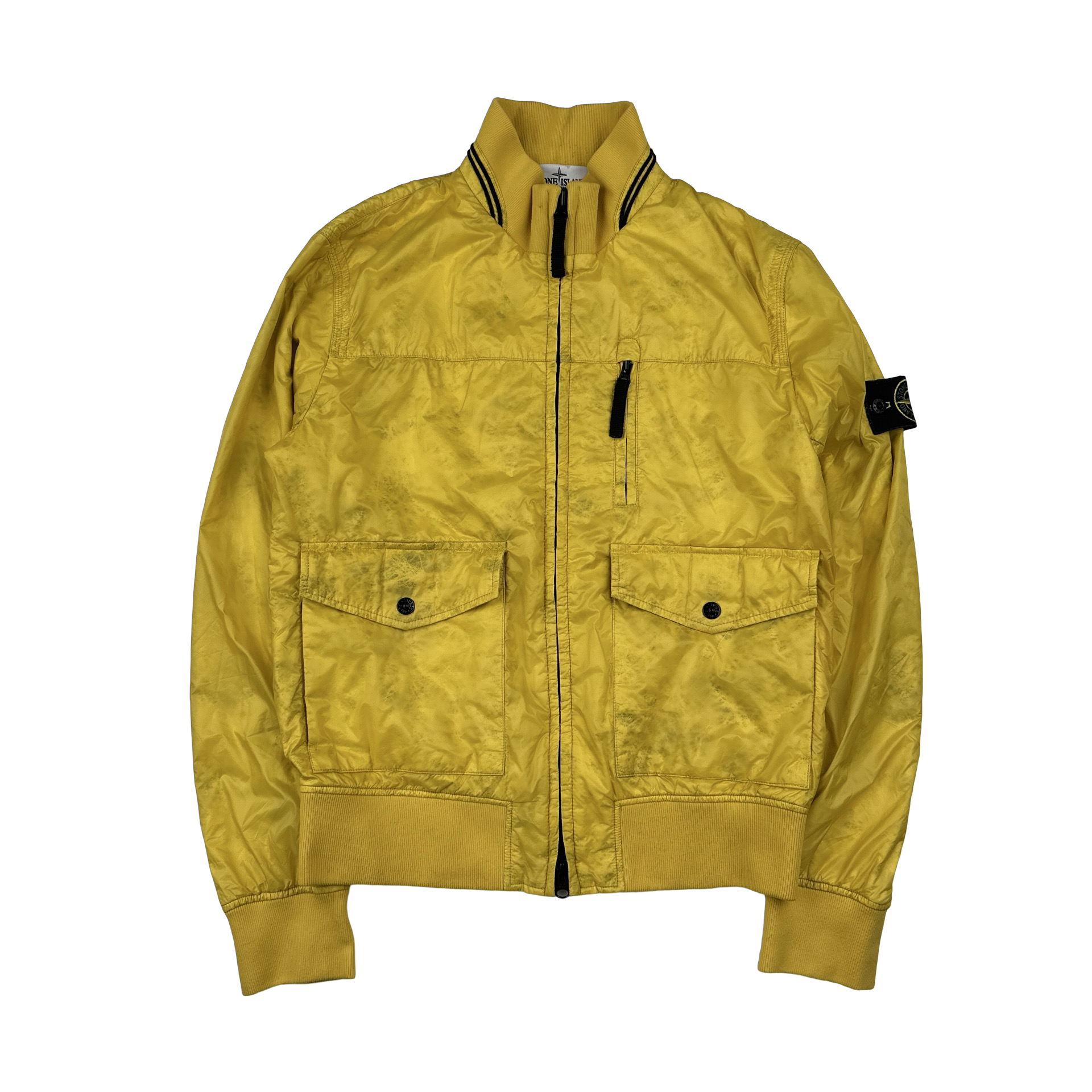 Stone Island 2013 Yellow Micro Rip Stop Tyveck Shield Jacket