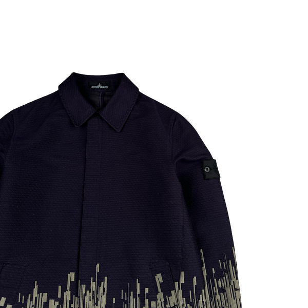 Stone Island 2017 Big Loom Jacquard Shadow Project Trench Jacket - Medium