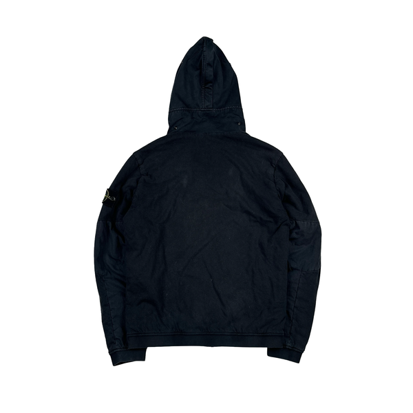Stone Island 2016 Jersey Shell Split Velvet Hood Jacket - Small