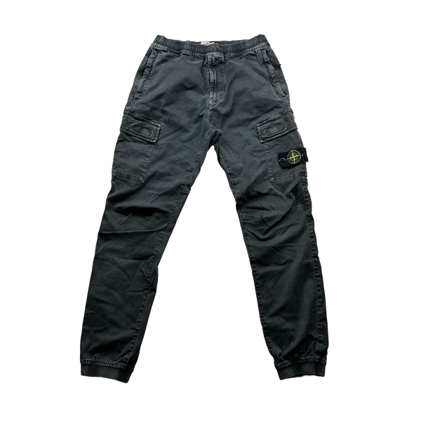Stone Island 2021 RE T Charcoal Cargo Trousers - 31"