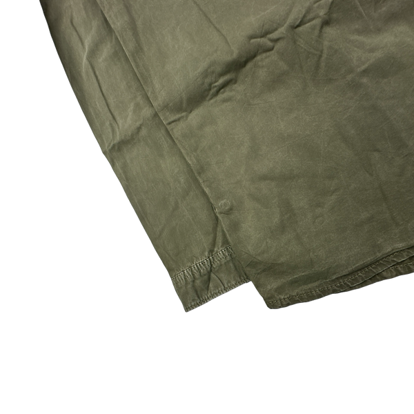 Stone Island 2019 Green Cotton Garment Dyed Overshirt - Medium