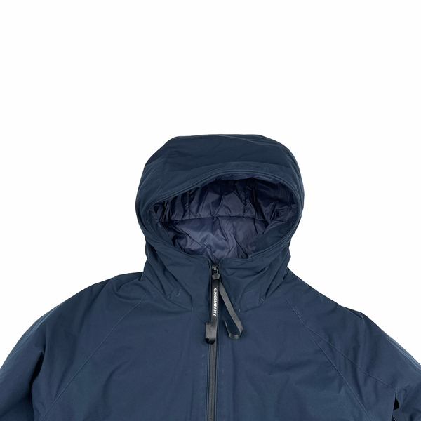 CP Company Navy Pro Tek Hooded Bomber Jacket - Medium