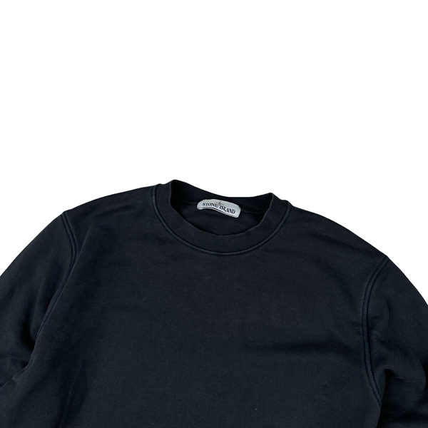 Stone Island 2023 Black Crewneck Sweatshirt - Medium