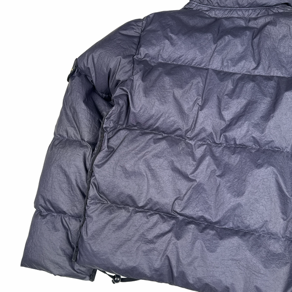 Stone Island 2003 Vintage Down Filled Navy Nylon Jacket - Small