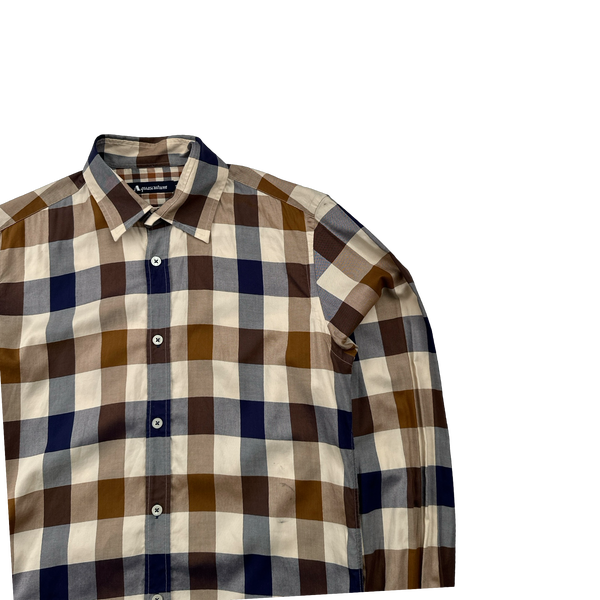 Aquascutum Classic Jumbo Checked Buttoned Shirt - Small