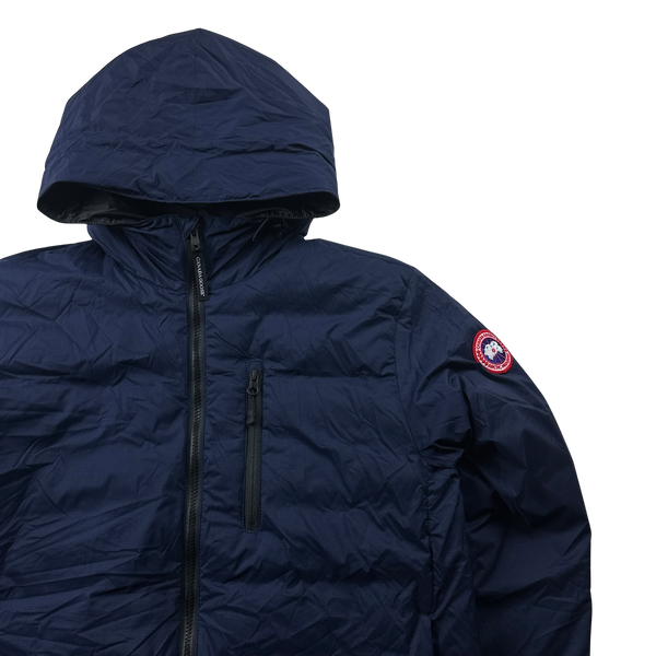 Canada Goose Lodge Down Filled Navy Lightweight Puffer Jacket - Medium