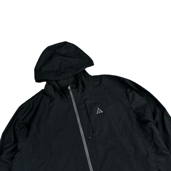 Nike ACG Black Lightweight Nylon Windbreaker Jacket - Large