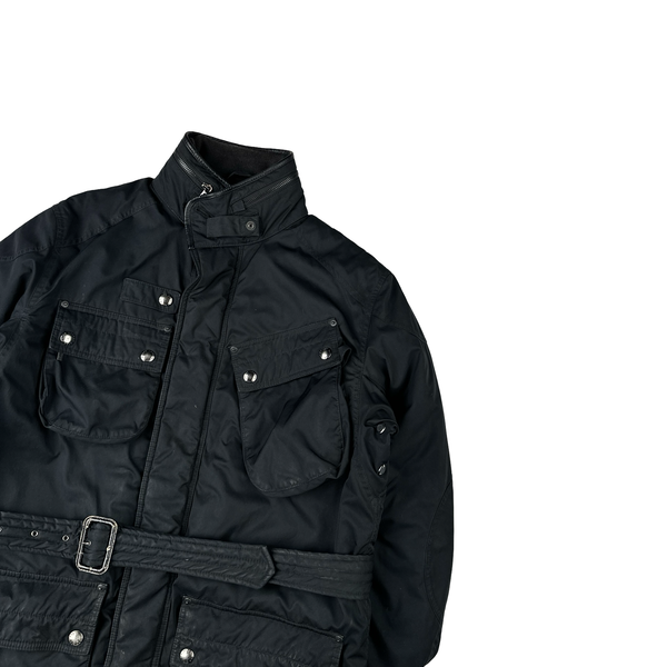 Ralph Lauren Black Quilted Multi Pocket Heavyweight  Field Jacket - Medium