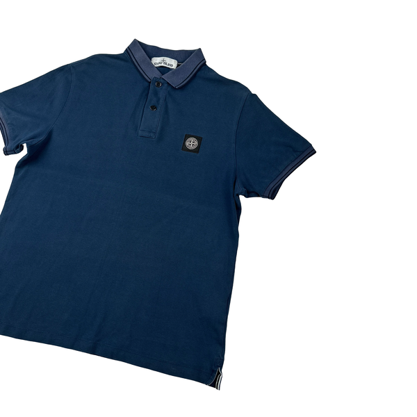 Stone Island 2018 Navy Short Sleeve Polo Shirt - XL