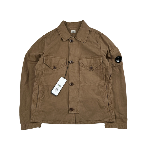 CP Company Bronze Mais B Lens View Multi Pocket Overshirt Jacket - Medium