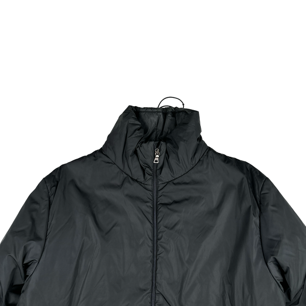 Prada Black Nylon Padded Long Jacket - Small