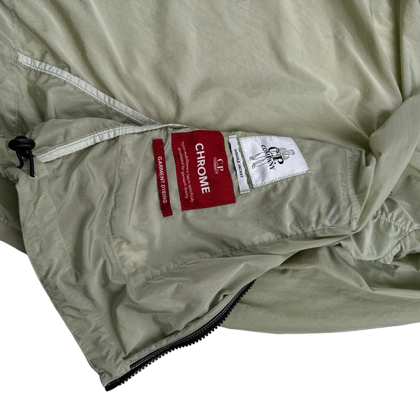 CP Company Mint Green Chrome Goggle Jacket - Large