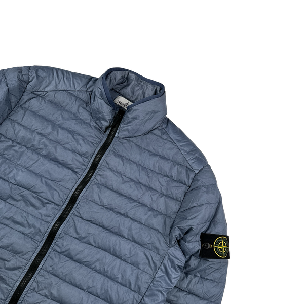 Stone Island 2022 Blue Loom Woven Chambers R Nylon Down TC Jacket - Medium