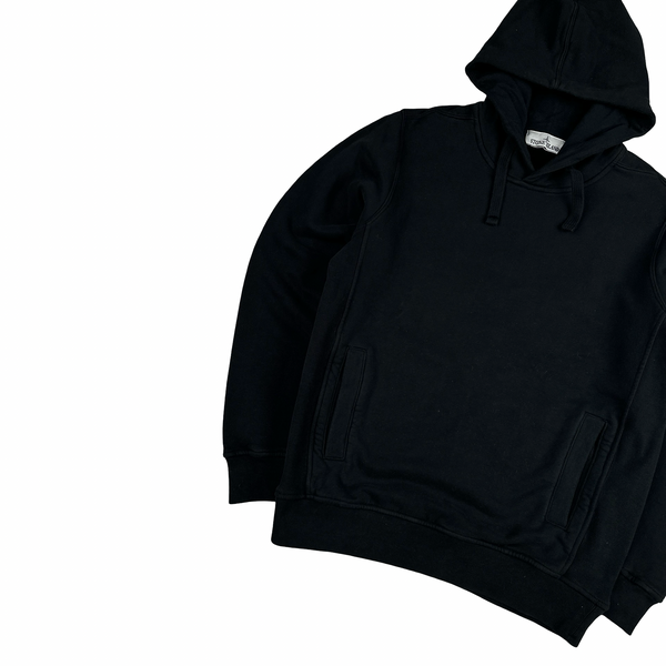 Stone Island 2024 Black Pullover Hoodie - Small