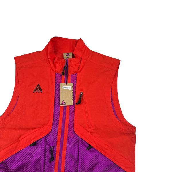 ACG Mesh Colour Block Waterproof Mesh Panel Gilet - Small