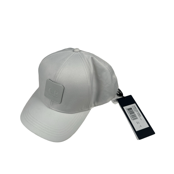 CP Company White Metropolis Series Fitted Hat - Large